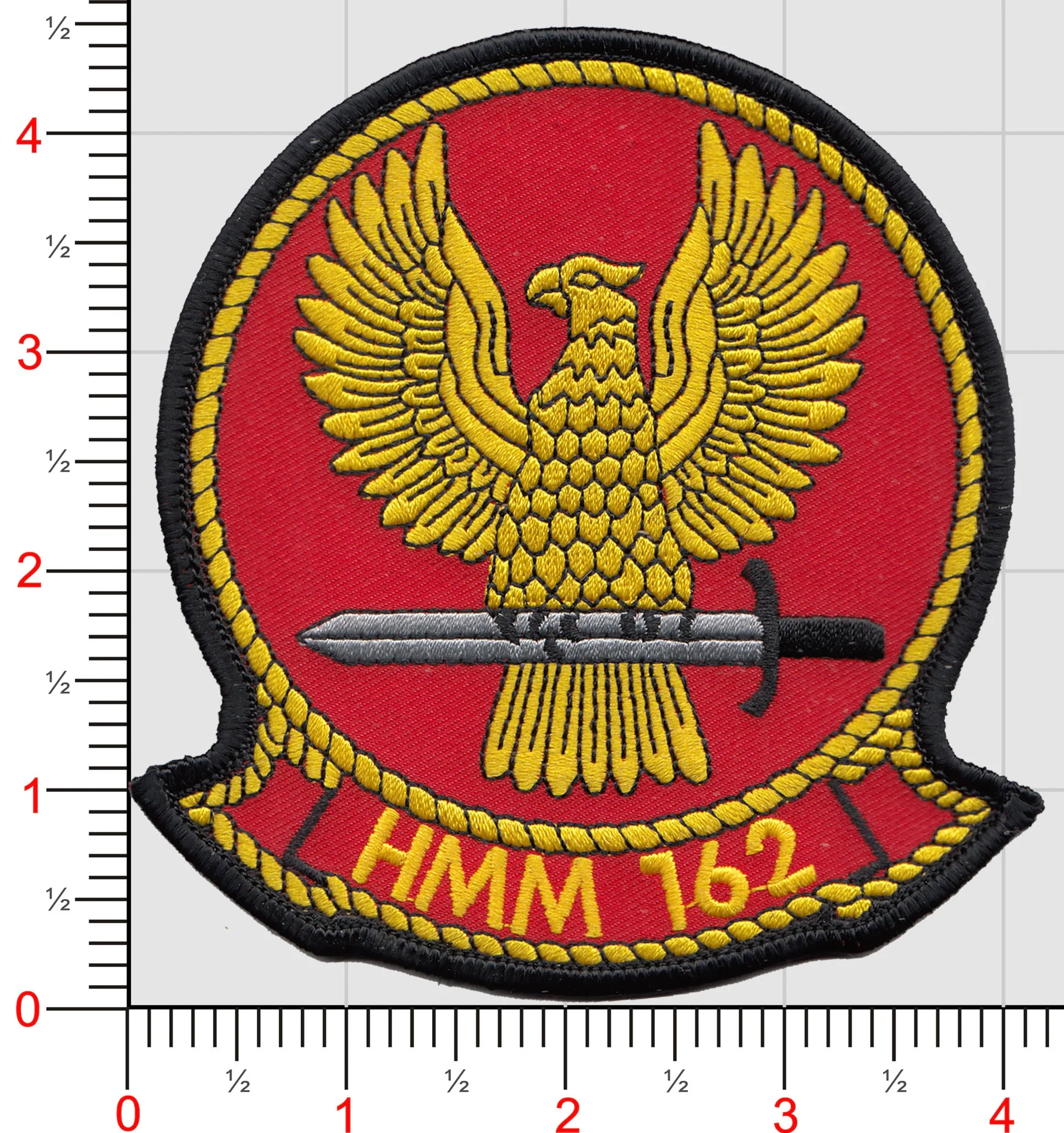 Officially Licensed USMC HMM-162-Golden Eagles Patch