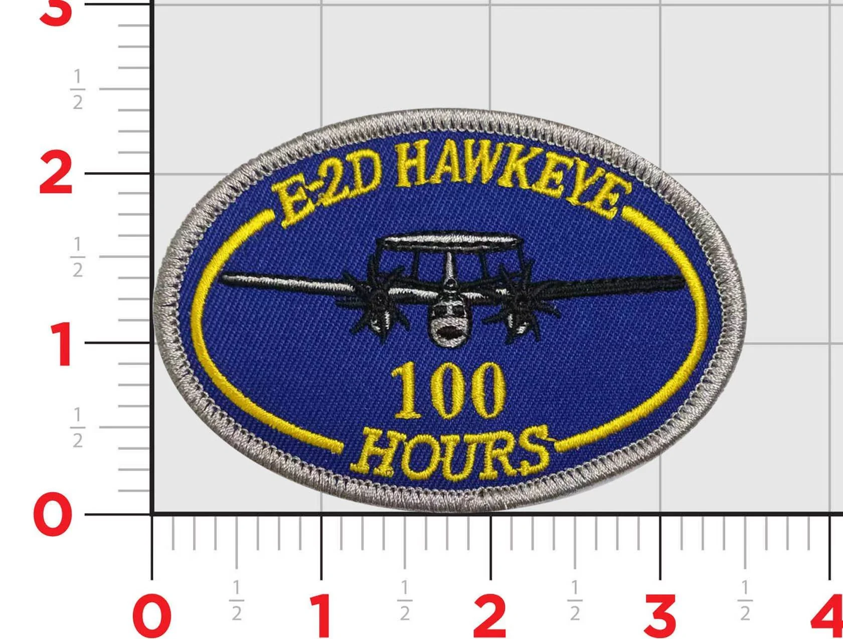 E-2, E-2C, and E-2D Hawkeye Flight Hour Patches