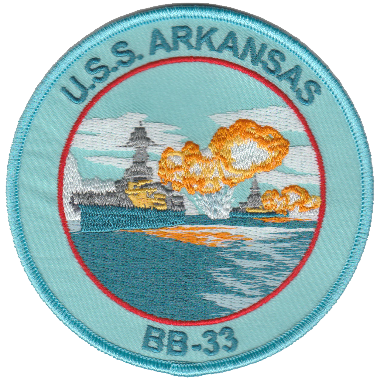 USS Arkansas BB-33 Patch