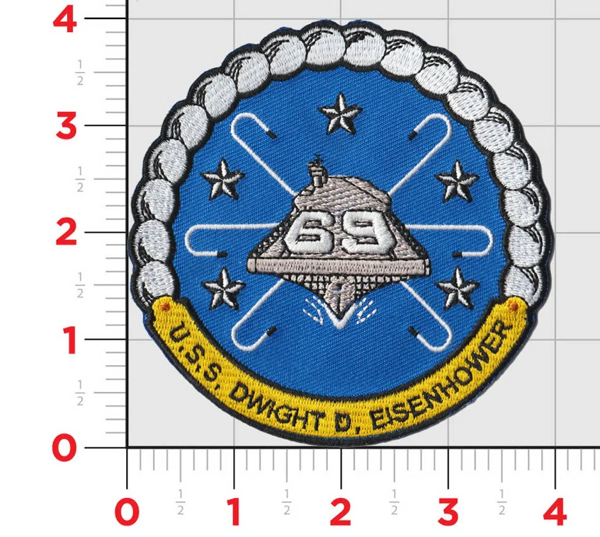 Officially Licensed US Navy USS Dwight D Eisenhower CVN-69 Patch