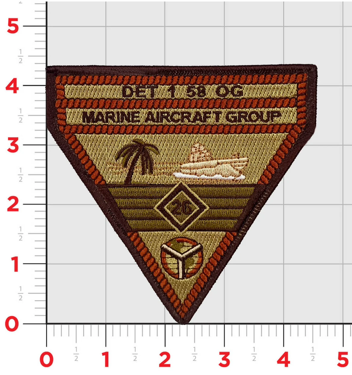 Official Marine Air Group MAG-26 USAF Det 1 58 OG Patch