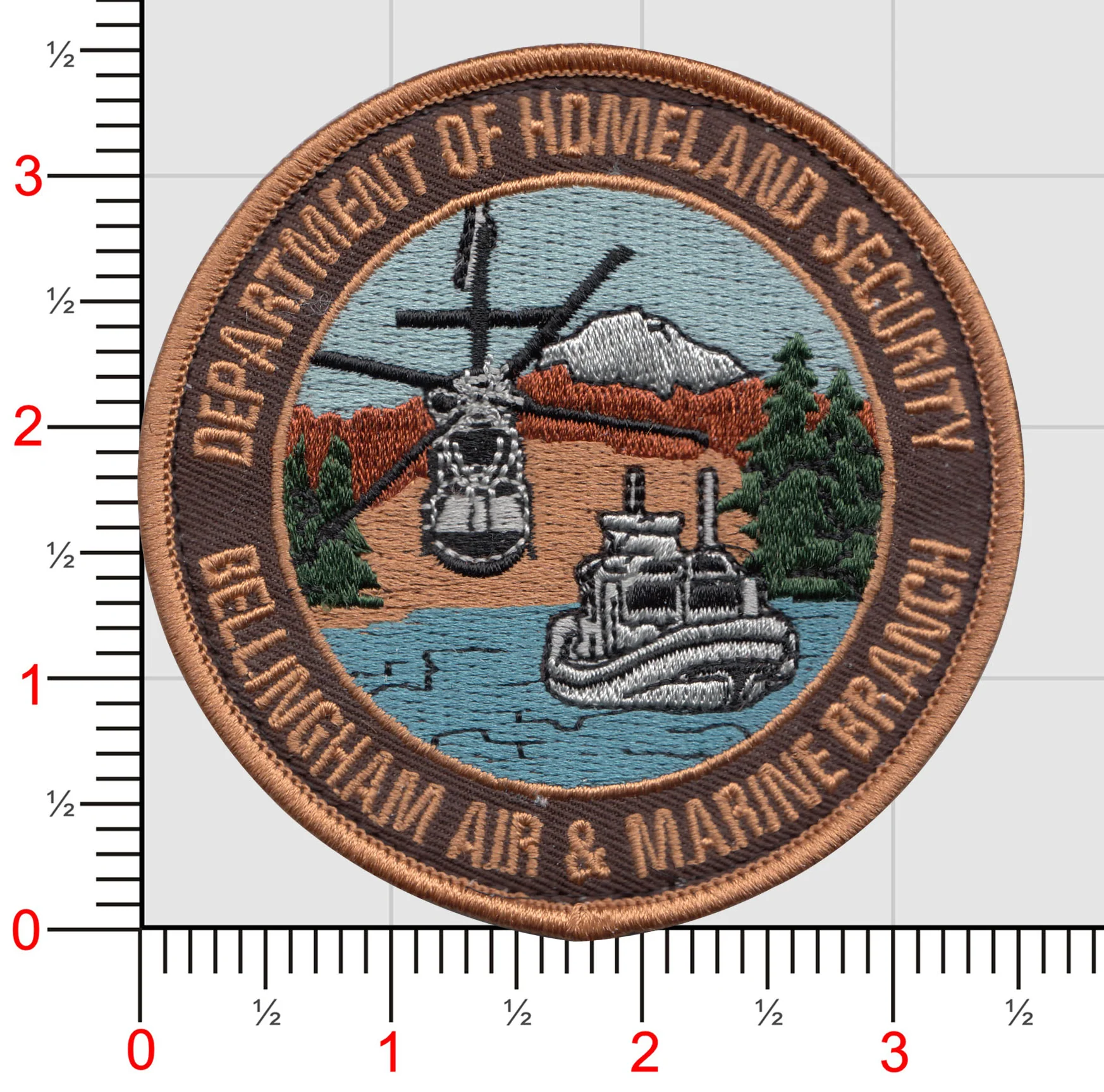 US Custom and Border Protection, Bellingham Air Branch Full Color Patch