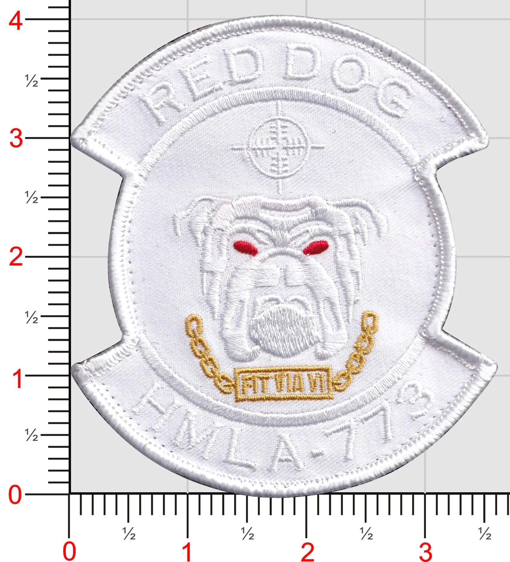 Official HMLA-773 Red Dog White Patch