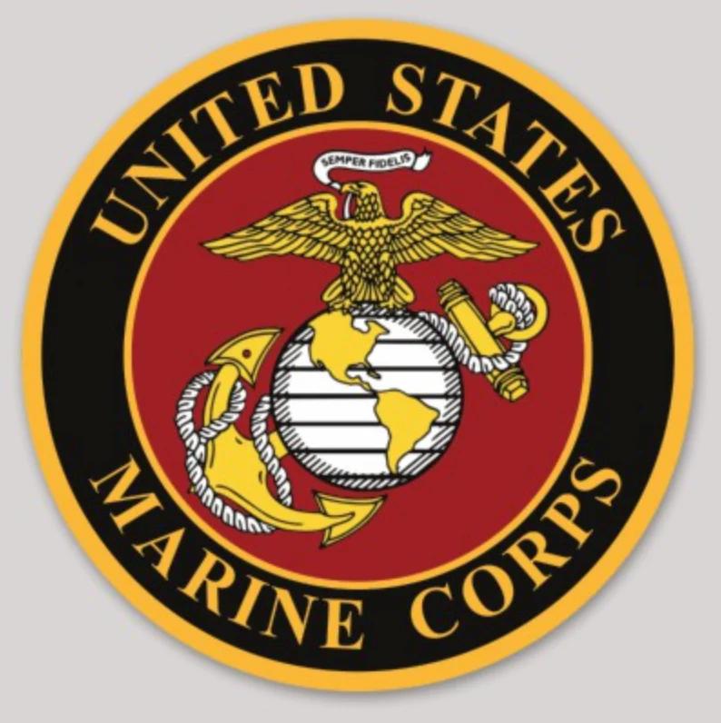Officially Licensed USMC EGA Sticker