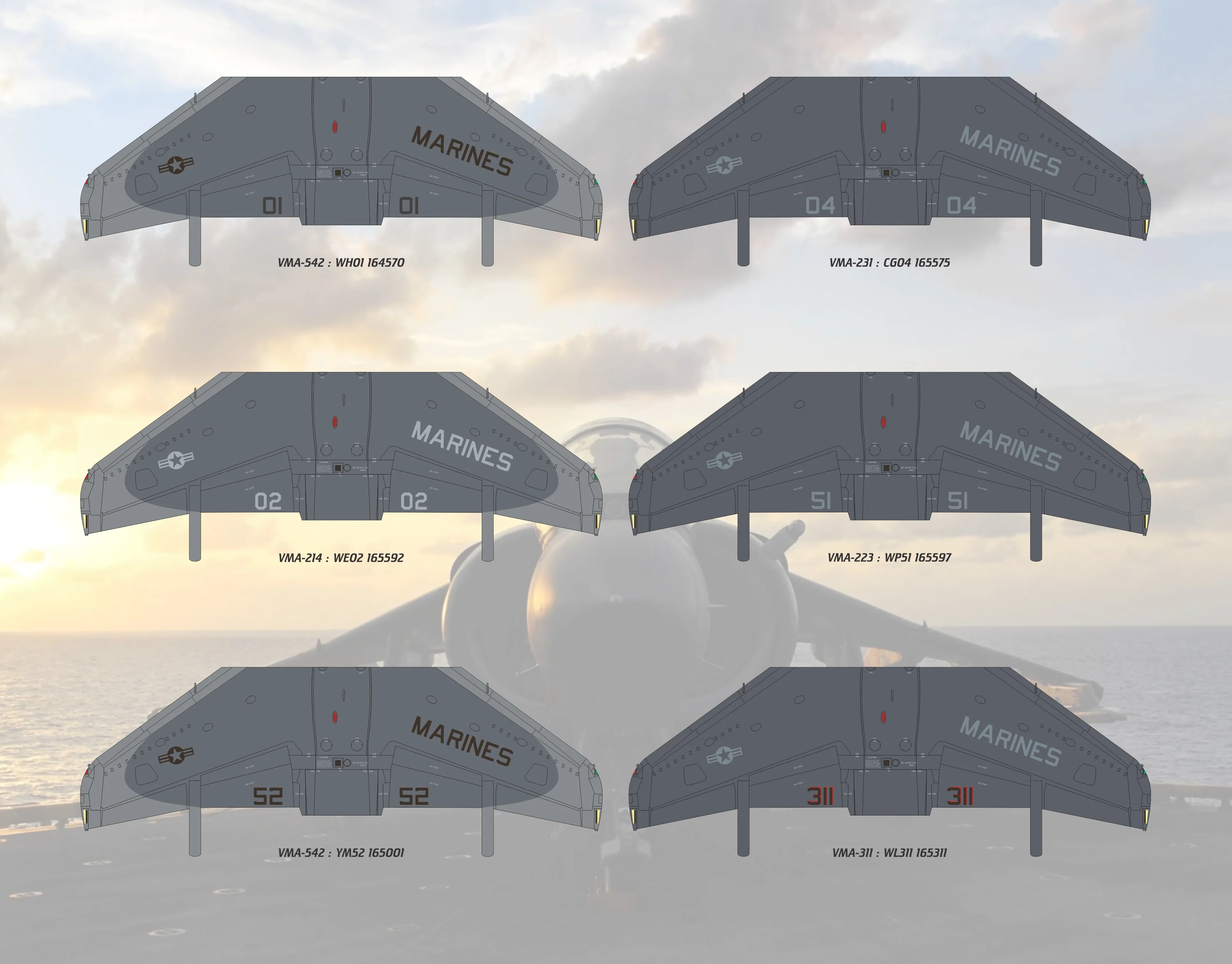 1/32 Scale AV-8B II Plus 'Hell Raising Harriers