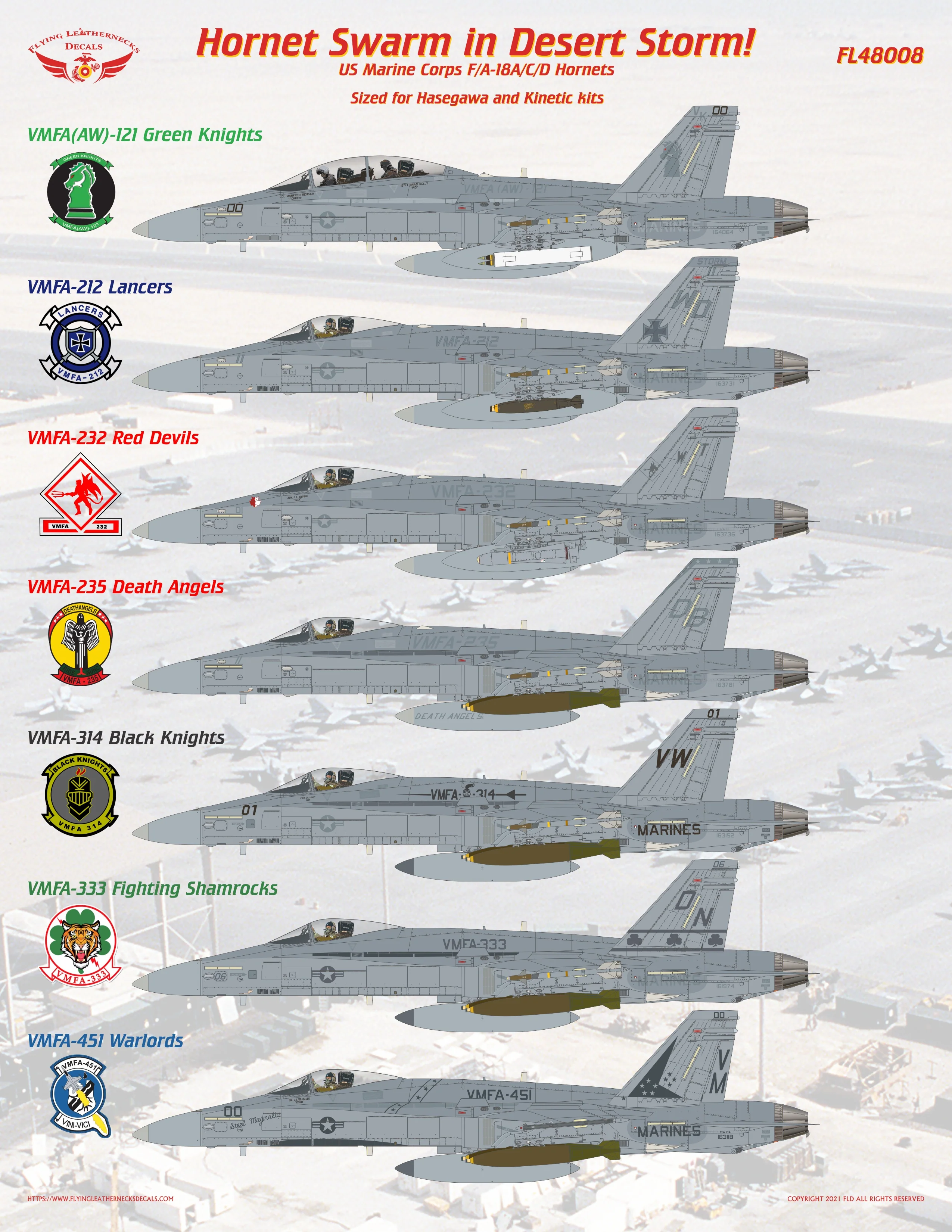 F/A-18A/C/D Hornet Swarm in Desert Storm