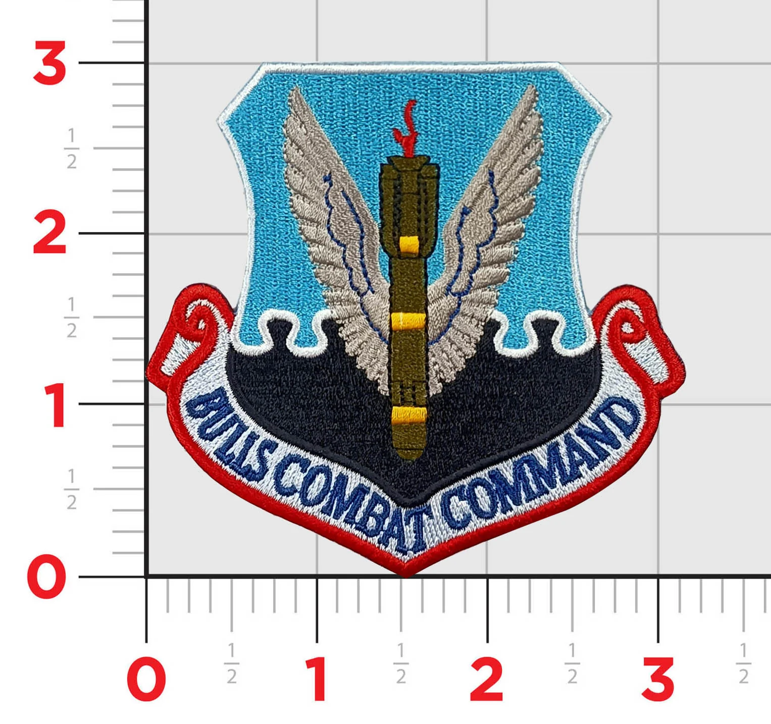 Official USAF 17th ATKS Bulls Combat Command Patch