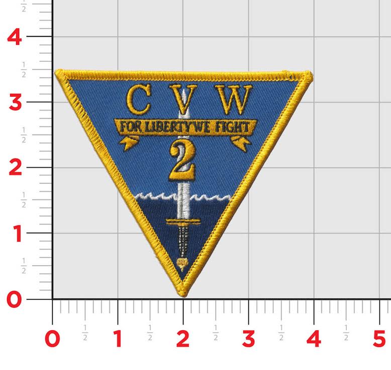 Officially Licensed US Navy Carrier Air Wing CVW-2 Patch