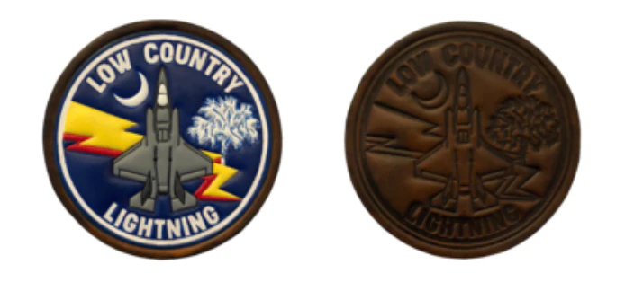 Official VMFAT-501 Warlords Leather Shoulder Patch