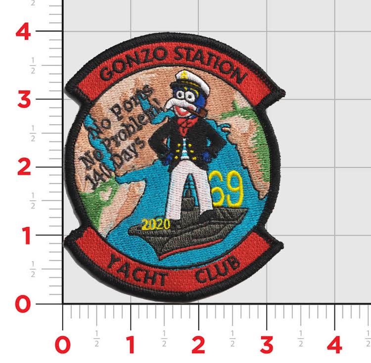 USS Eisenhower CVN-69 Gonzo Yacht Club Patch