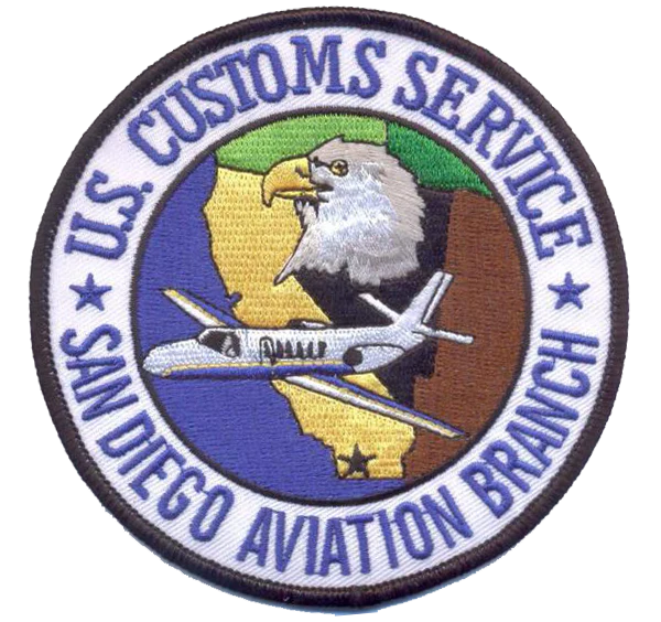 Legacy US Customs San Diego Air Branch Patch