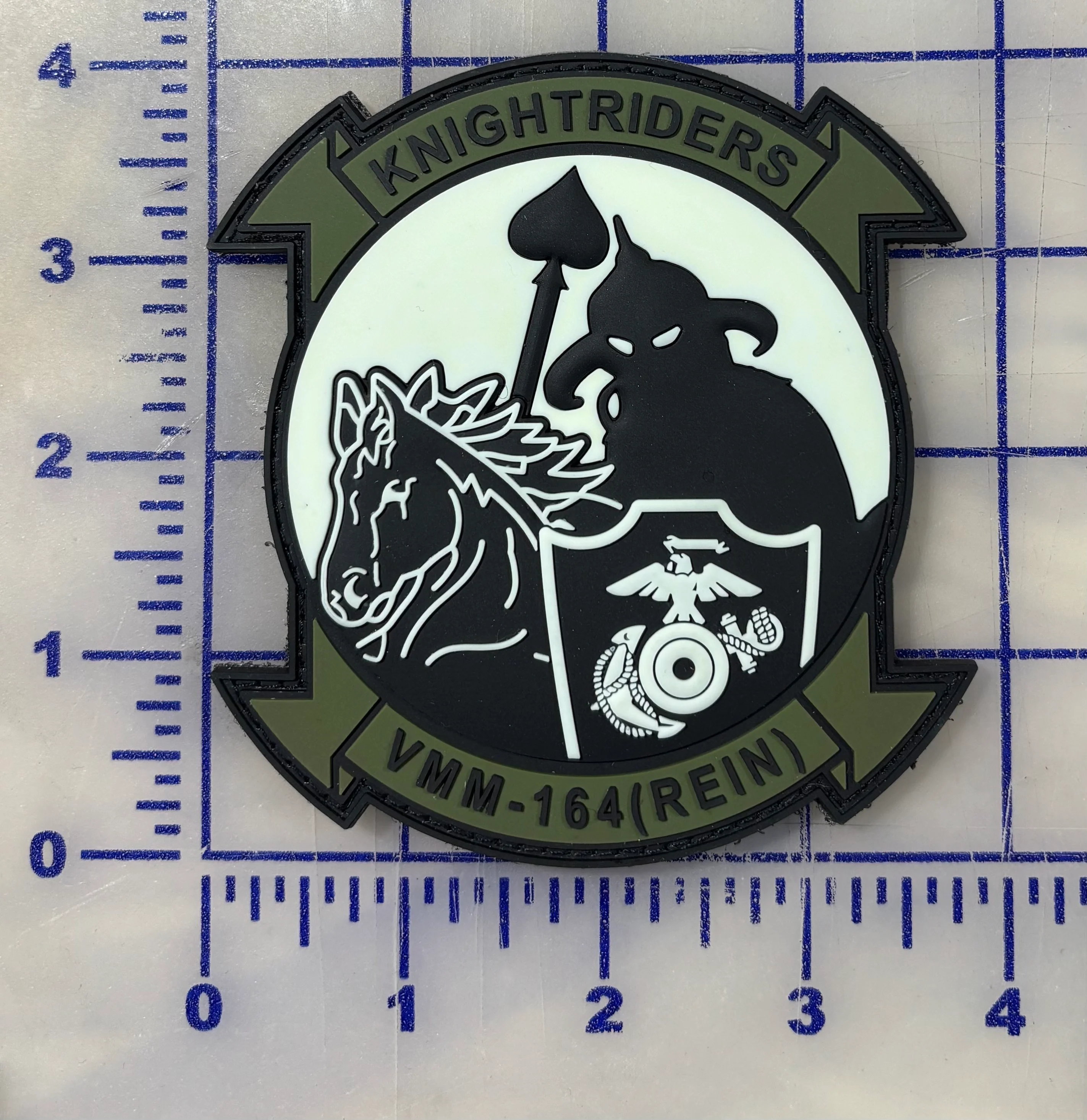 Official VMM-164 (REIN) Knightriders 15th MEU PVC Patch