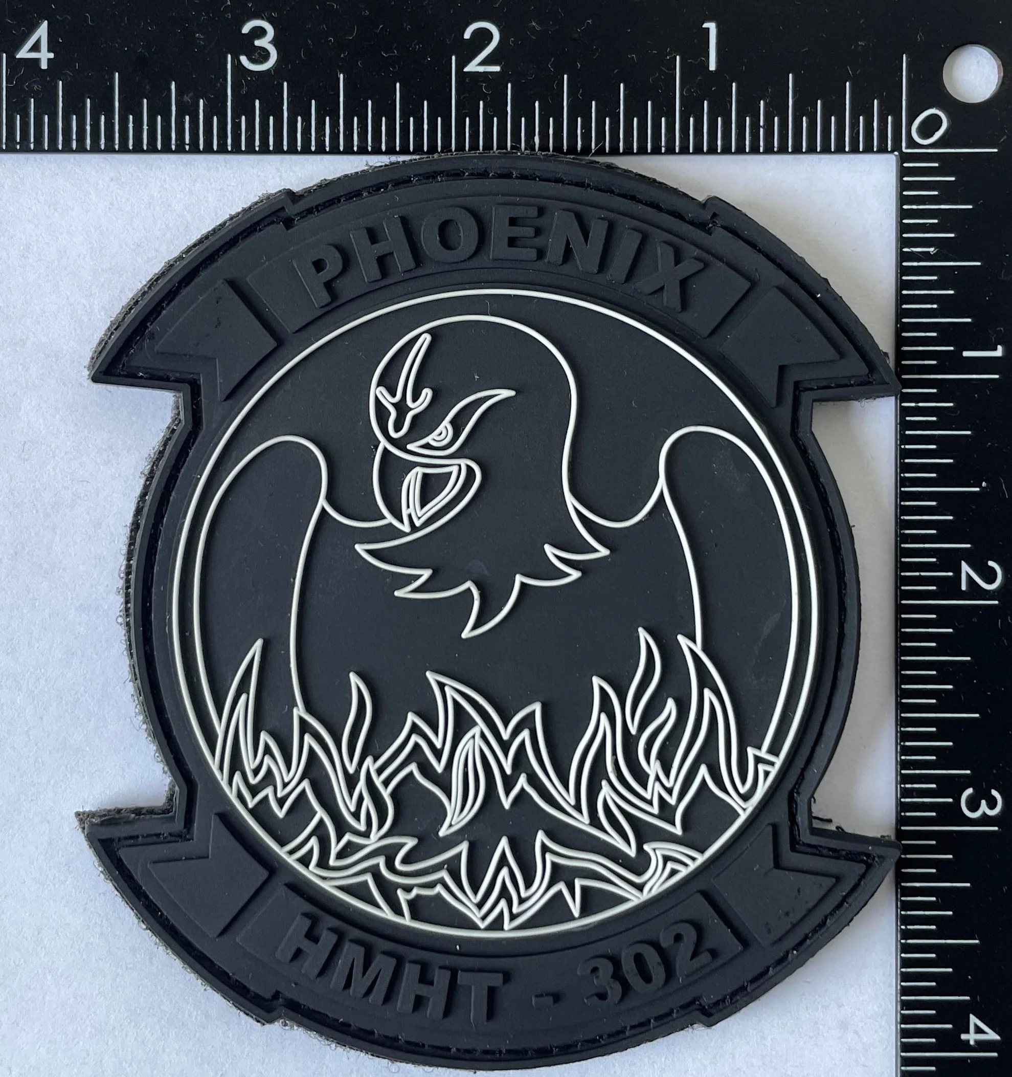 Officially Licensed HMHT-302 Phoenix Blackout Legacy PVC Patch