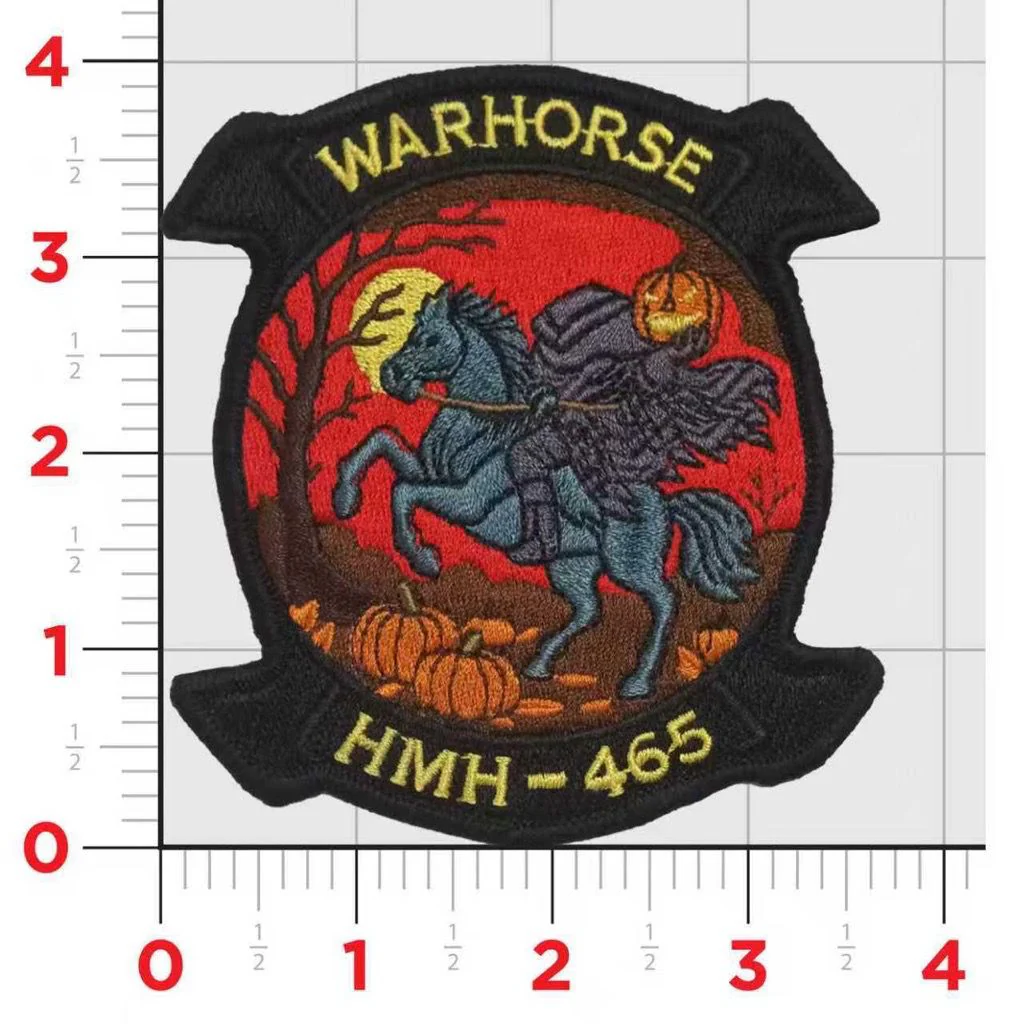 Official HMH-465 Warhorse Halloween Patch