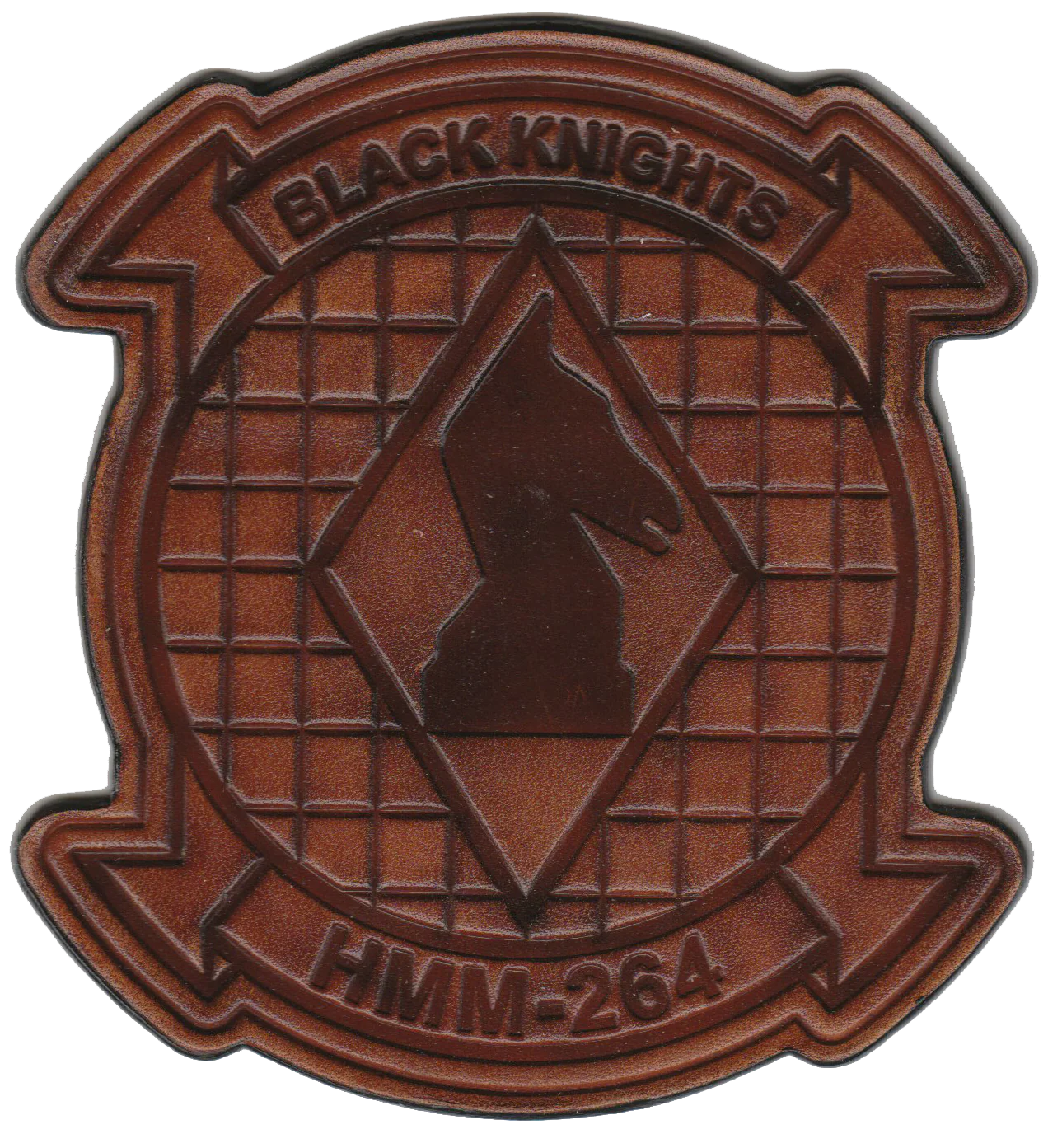 Officially Licensed HMM-264 Black Knights Leather Patch