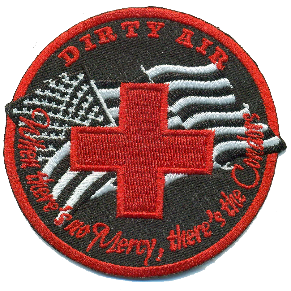 Official HMH-464 Dirty Air ITX Black/Red Patch