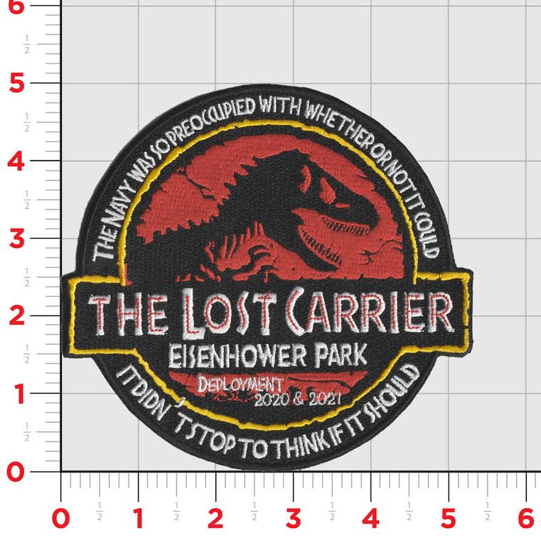 USS Eisenhower CNN-69 Lost Carrier 2021 Cruise Patch