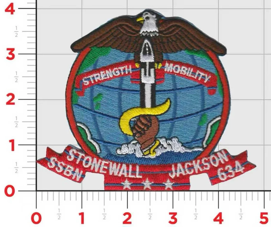 Officially Licensed USS Stonewall Jackson SSBN-634 Patch