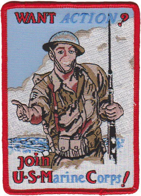 Officially Licensed Want Action? Join the Marine Corps Patch
