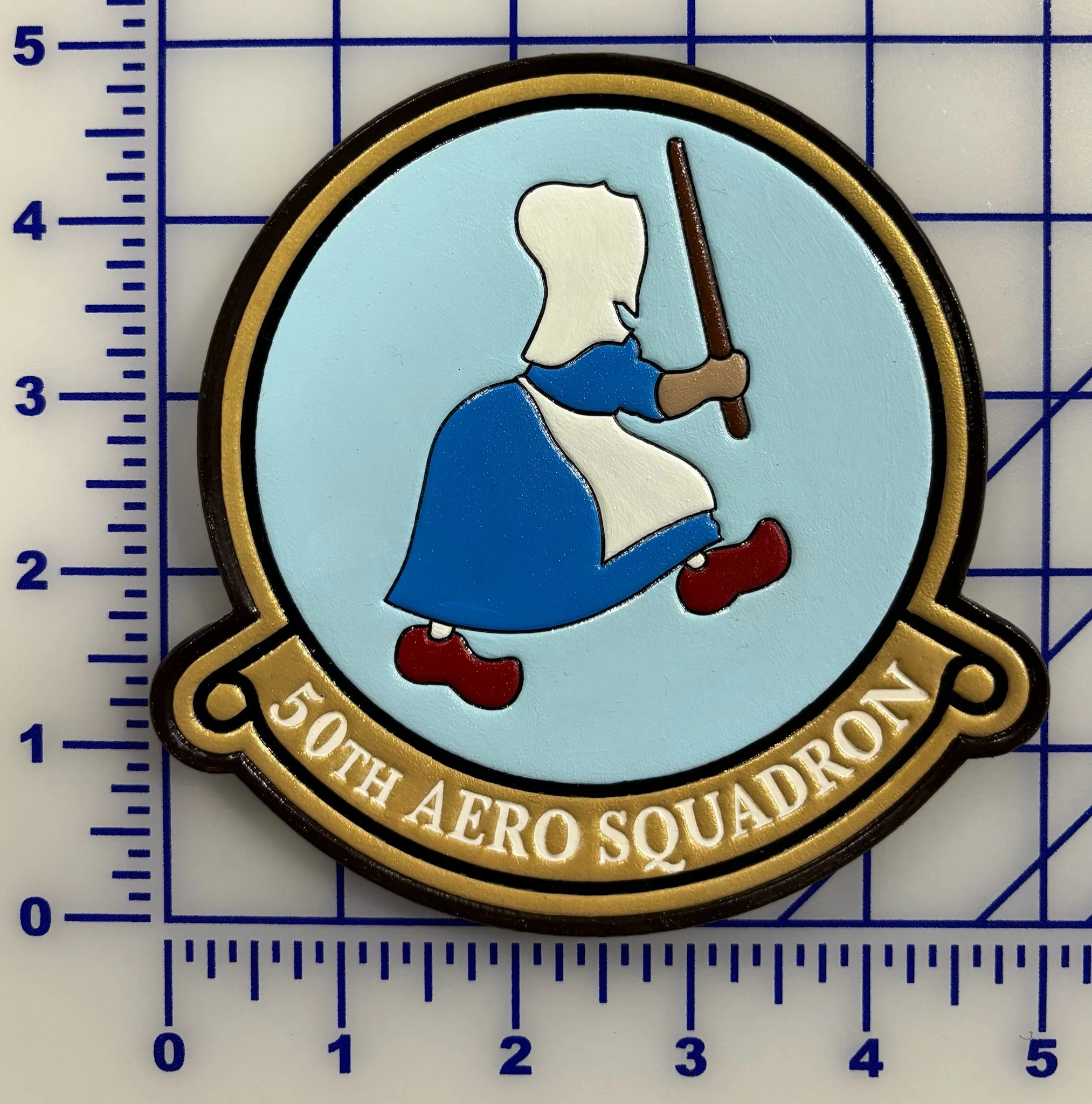 Official US Army Air Corps 50th Aero Squadron Leather Patch