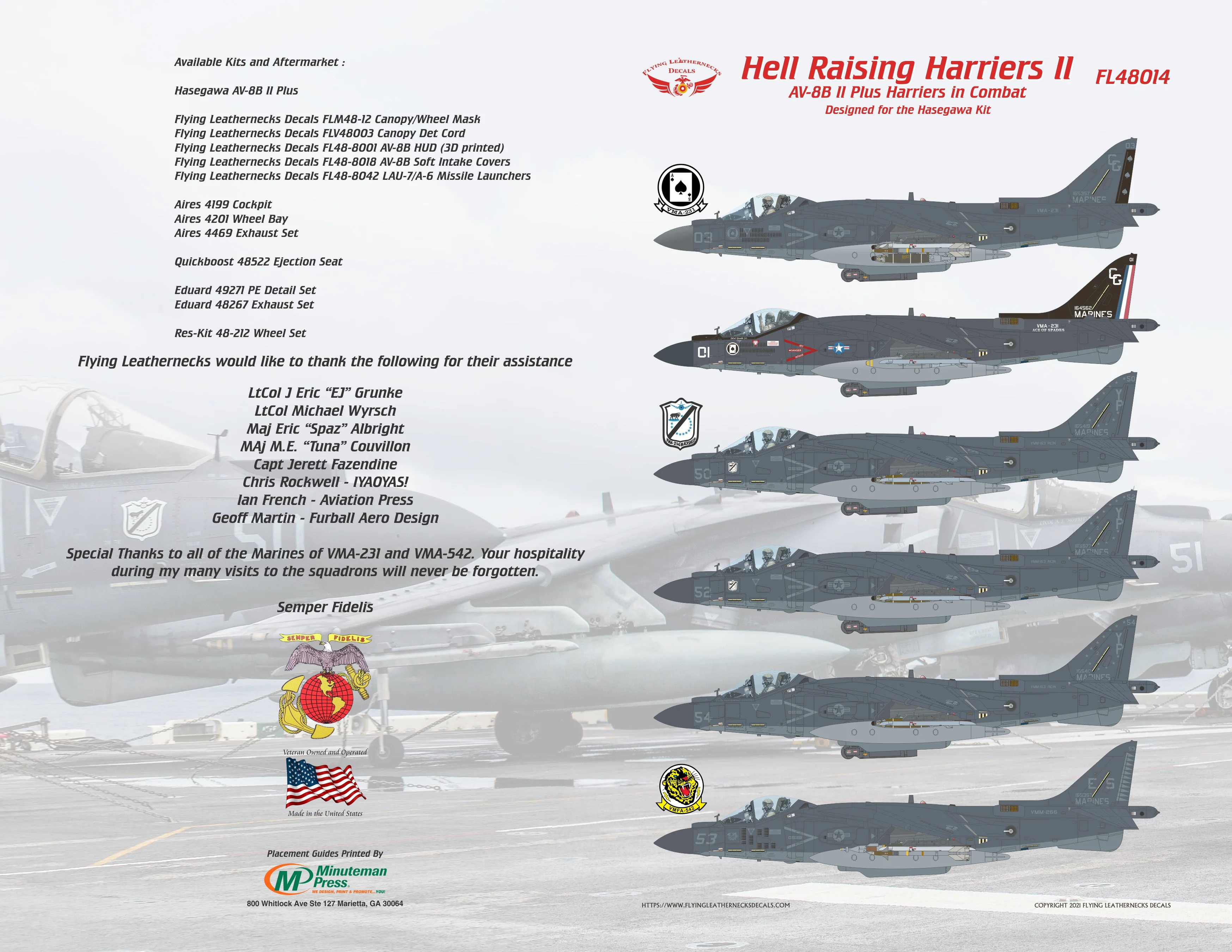 1/48 Scale AV-8B II Plus Hell Raising Harriers II
