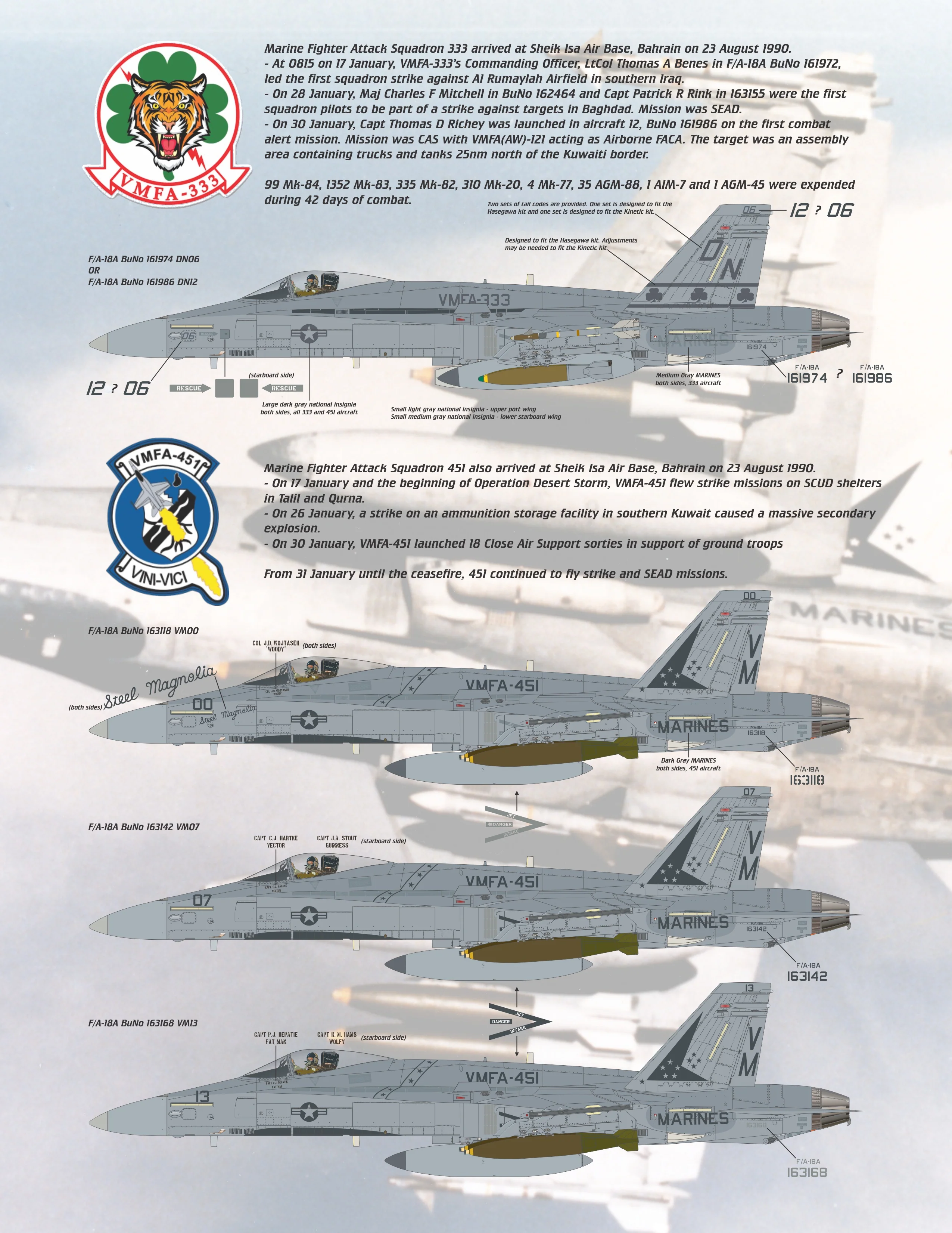 F/A-18A/C/D Hornet Swarm in Desert Storm