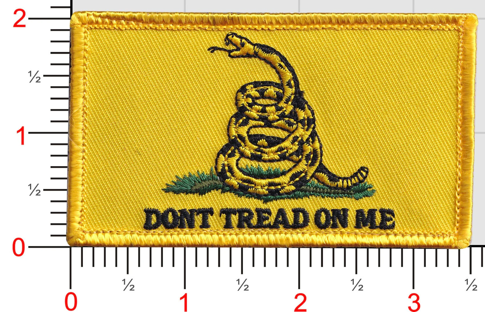 Gadsden Hat Patch Flag (Small)-With Hook and Loop