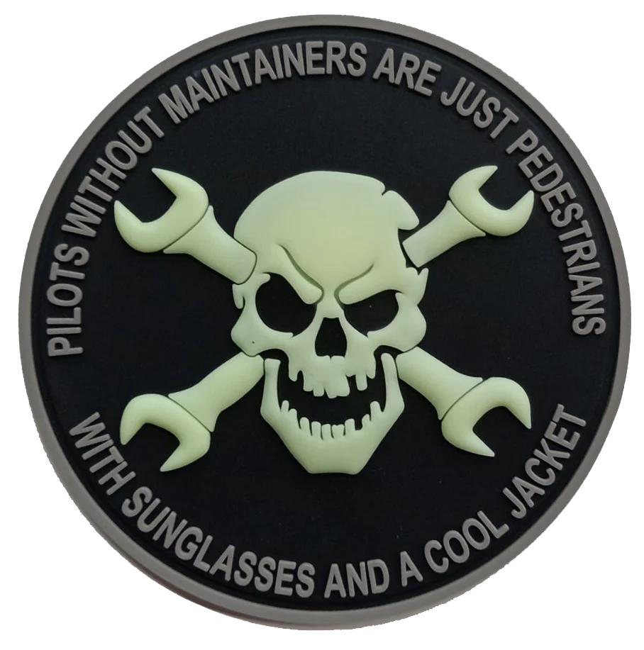 Aircraft Maintainer PVC Patch