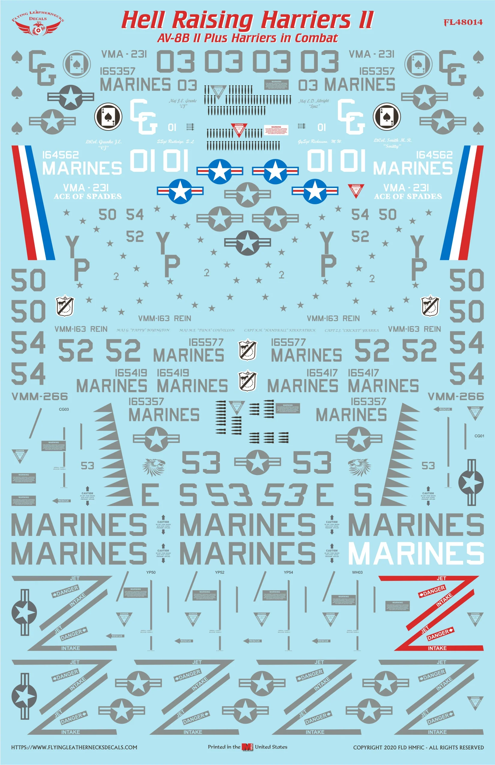 1/48 Scale AV-8B II Plus Hell Raising Harriers II