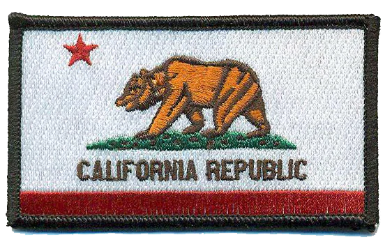 California Flag Ball Cap Patch