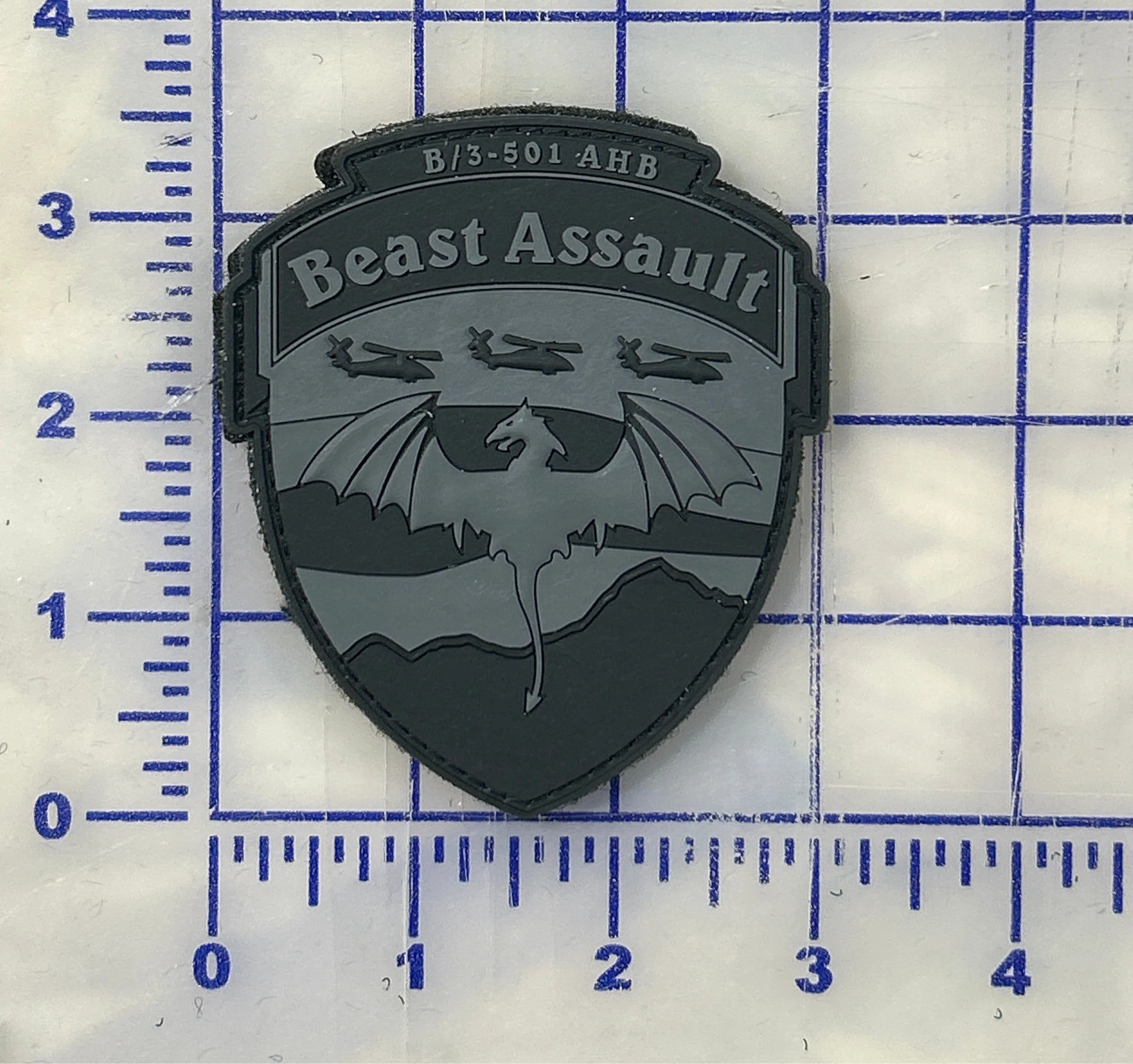 US Army B/3-501 Beast Assault Patches
