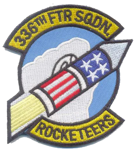 USAF 336th Fighter Squadron Rocketeers Patch