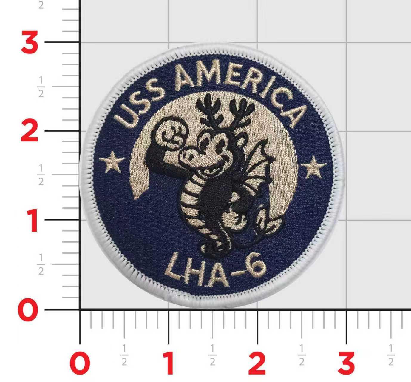 Officially Licensed US Navy USS America LHA-6 Throwback Shoulder Patch