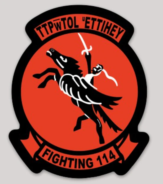 US Navy Official VA-114 Pegasus Sticker