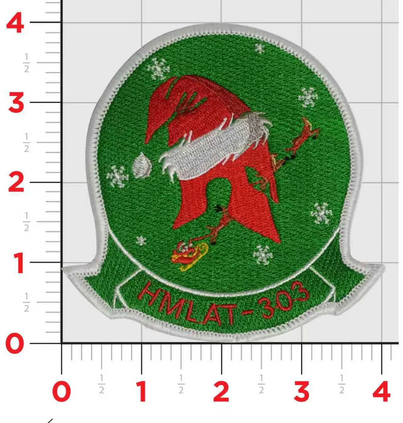 Official HMLAT-303 Atlas Christmas Patch