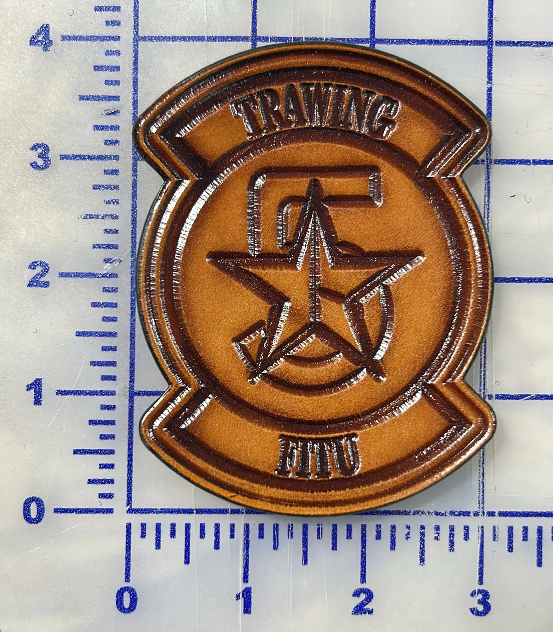 Officially Licensed US Navy TRAWING 5 Flight Instructor Training Unit FITU Leather Patch