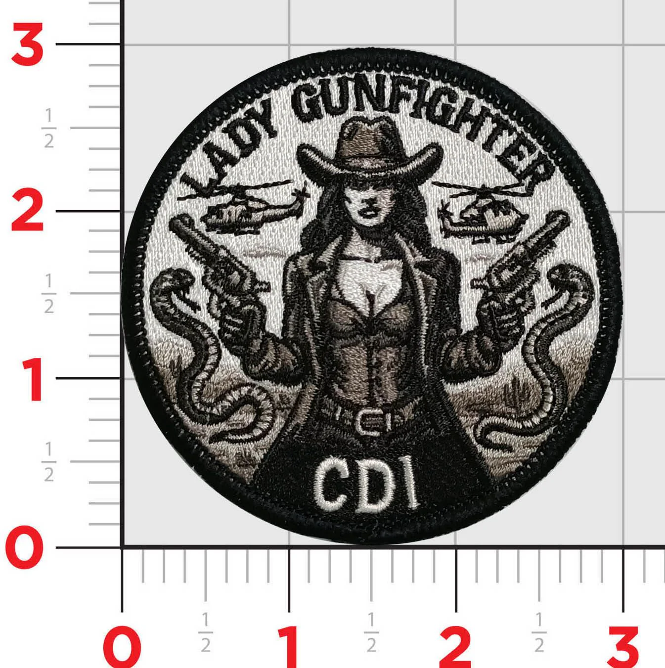 Official HMLA-369 Lady Gunfighter Flightline Qual Patches