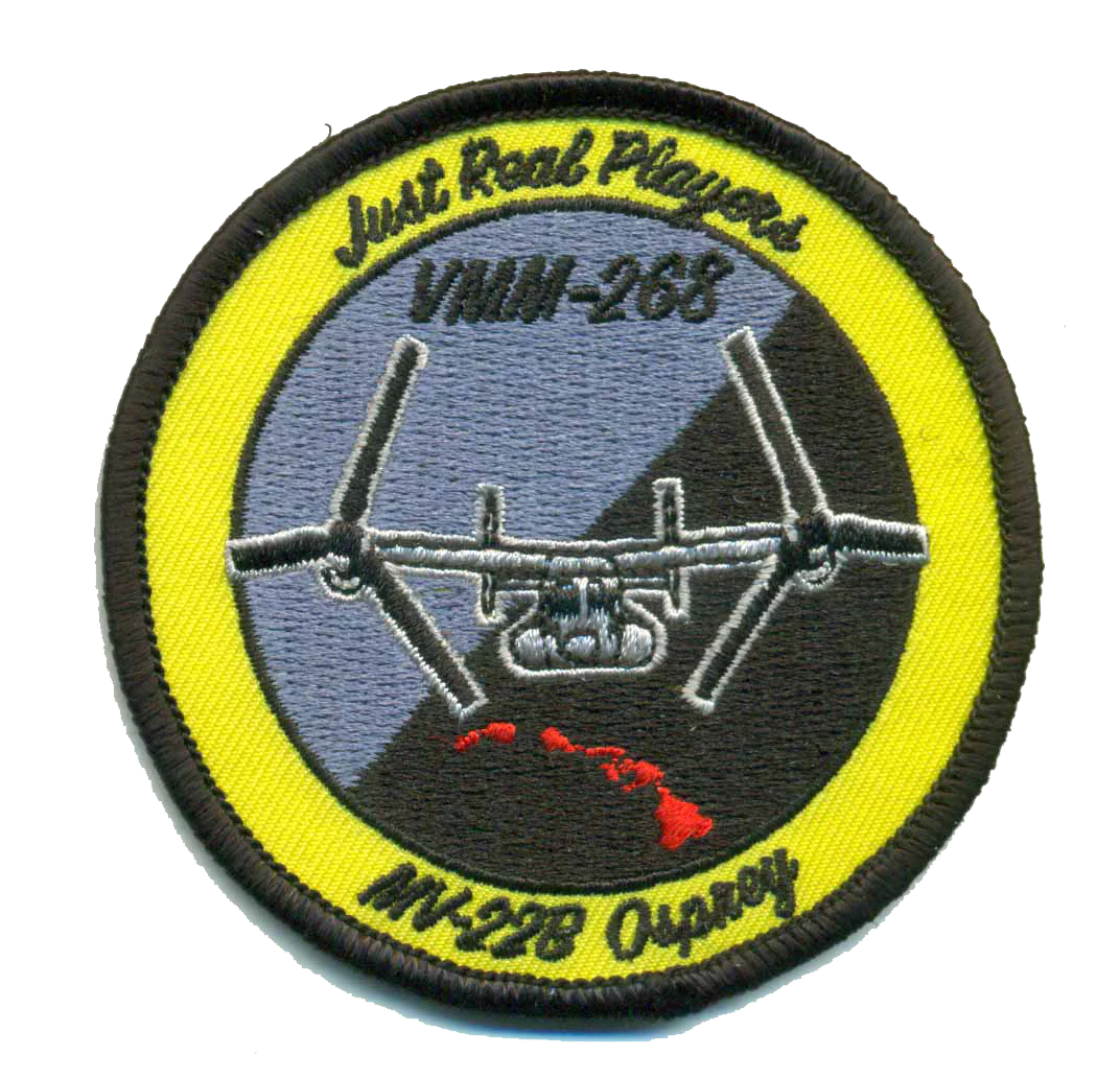 Official VMM-268 Red Dragons Shoulder Patch