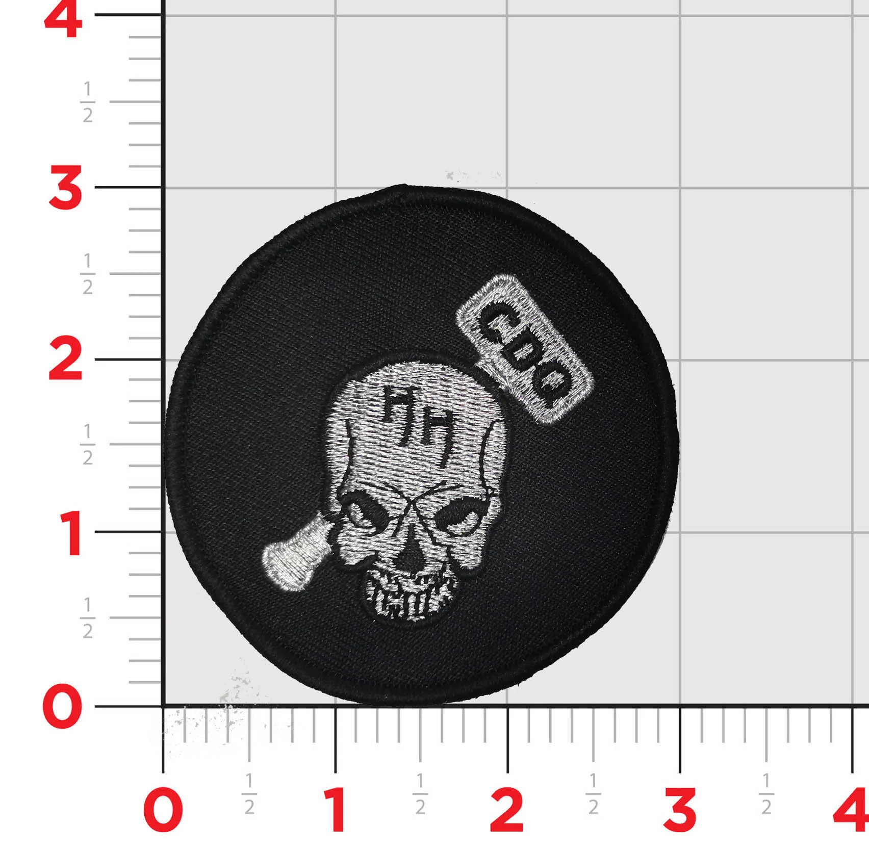 Official HMH-366 Qualification Skull/Hammer Patches
