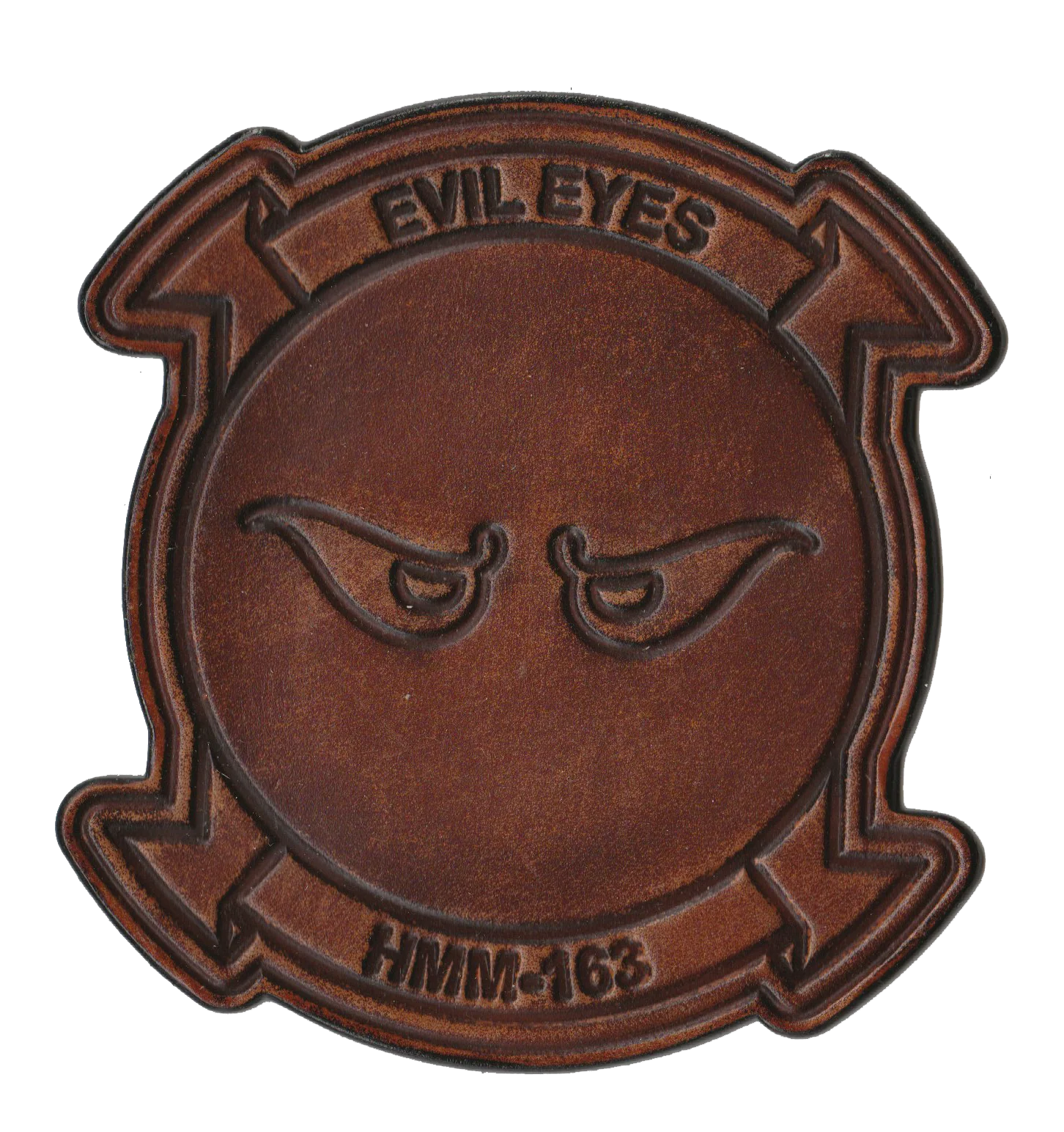 Officially Licensed HMM-163 Evil Eyes Hand Painted Leather Patch