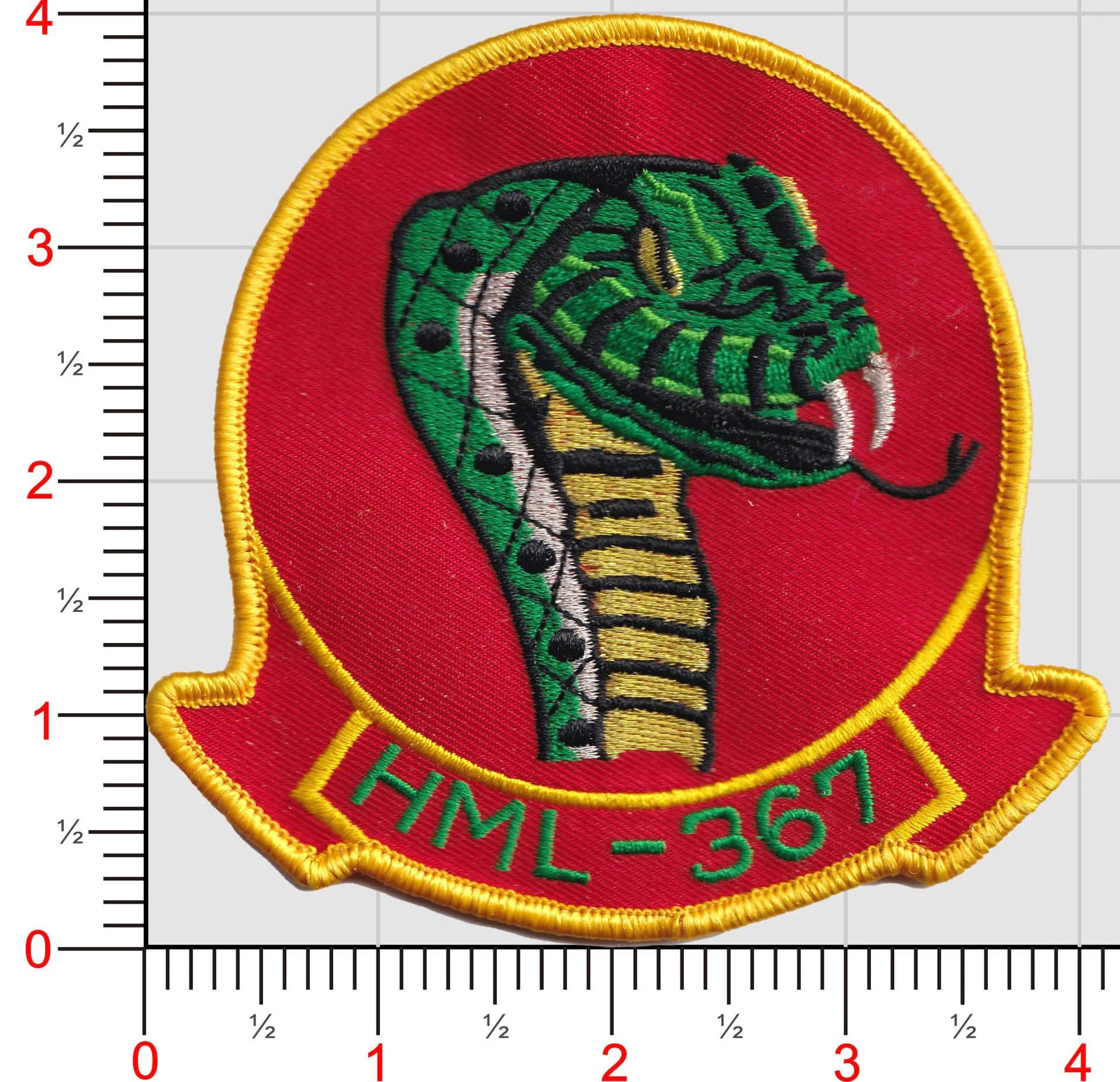 Officially Licensed HML-367 1968 Throwback Squadron patch