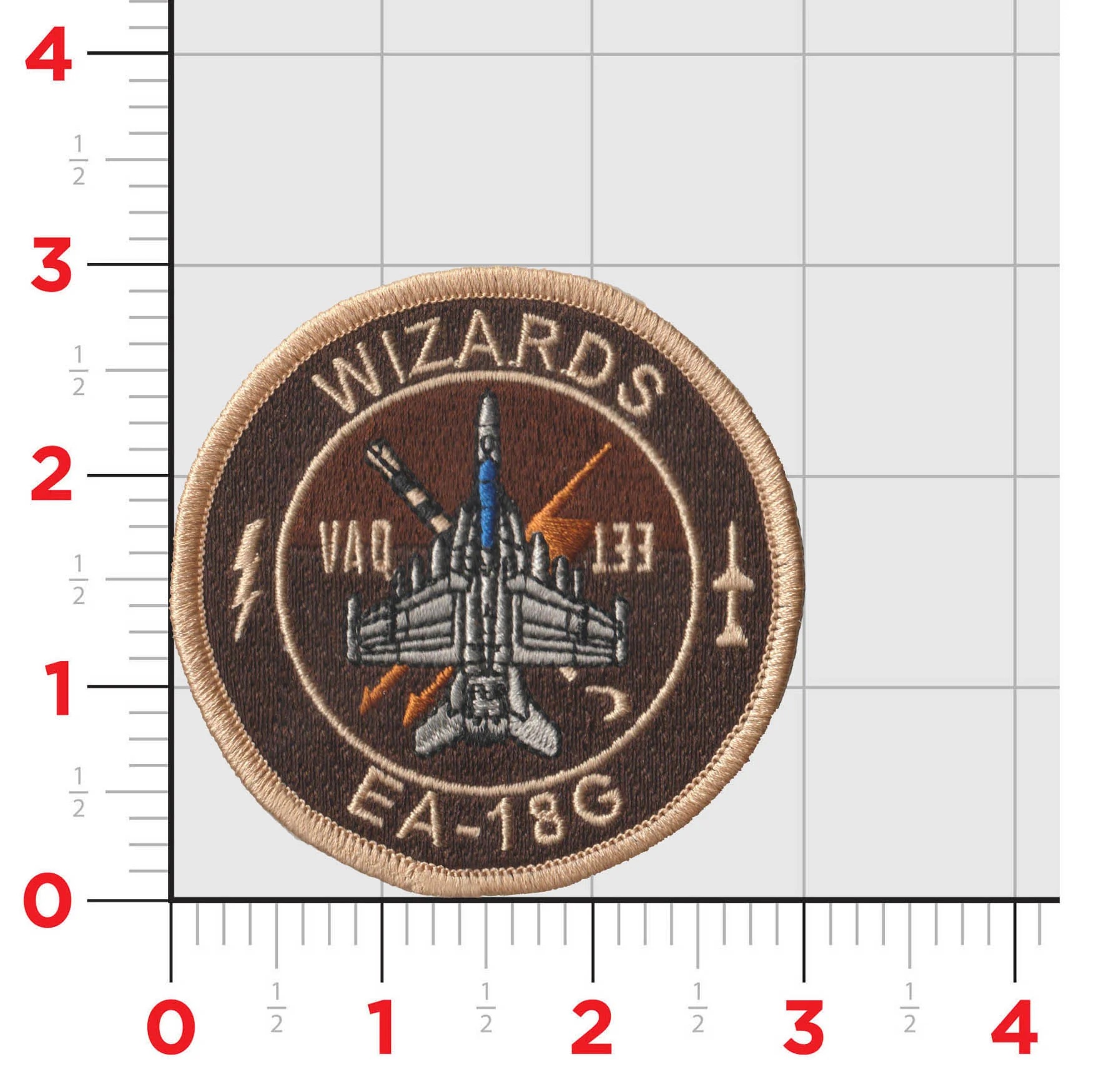 Official VAQ-133 Wizards EA-18 Shoulder Patch