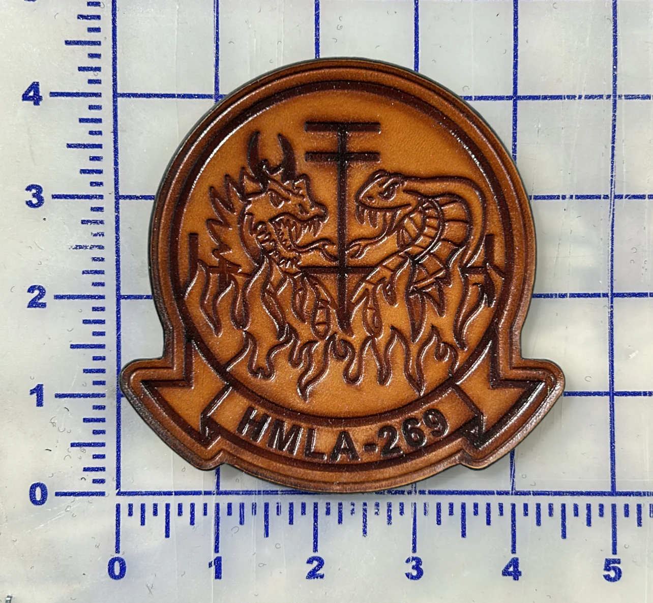 Officially Licensed HMLA-269 Gunrunners Leather Patches