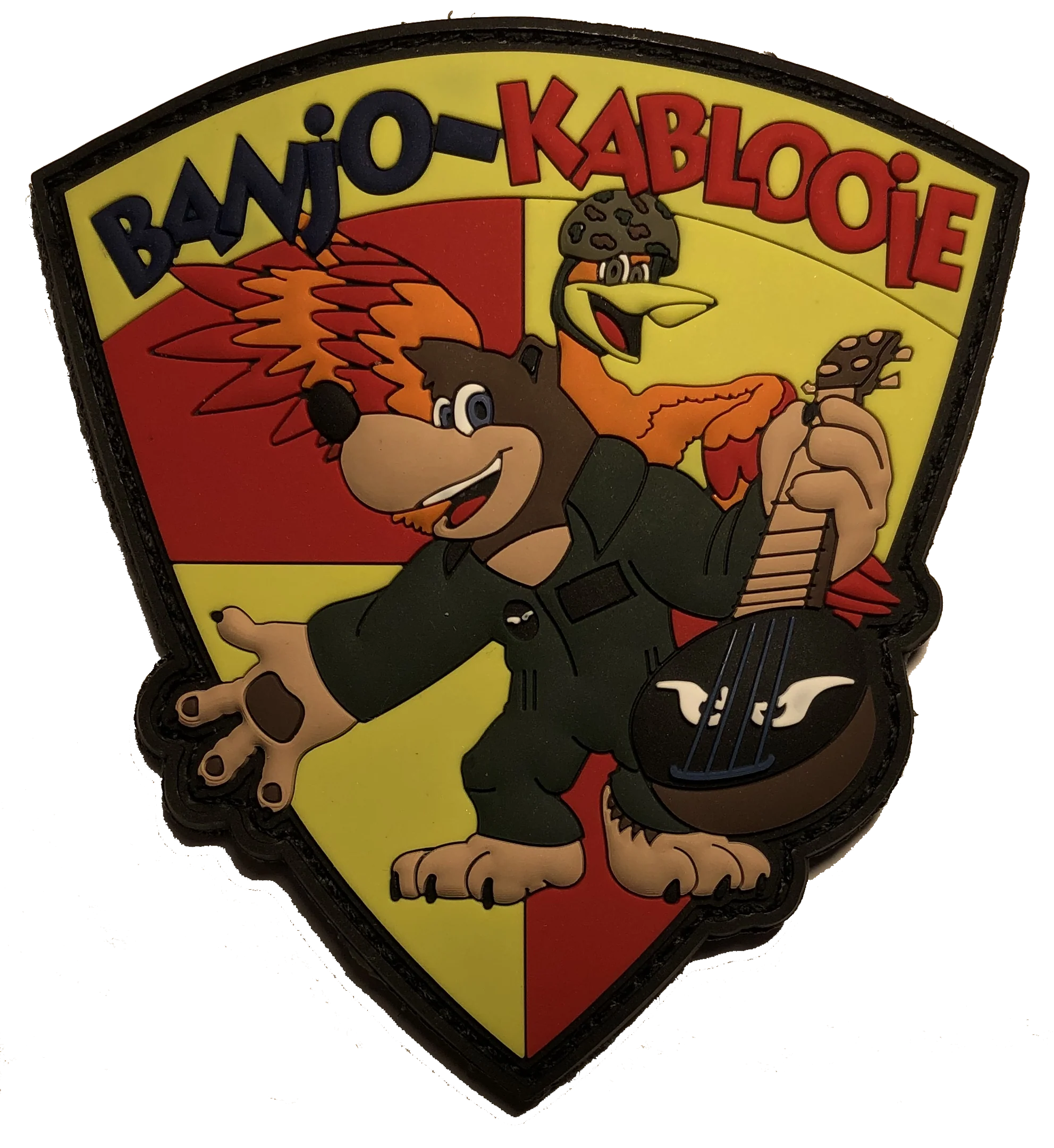 11th MEU 3/5 Darkhorse & VMM-163 Evil Eyes Banjo & Kablooie PVC Patch