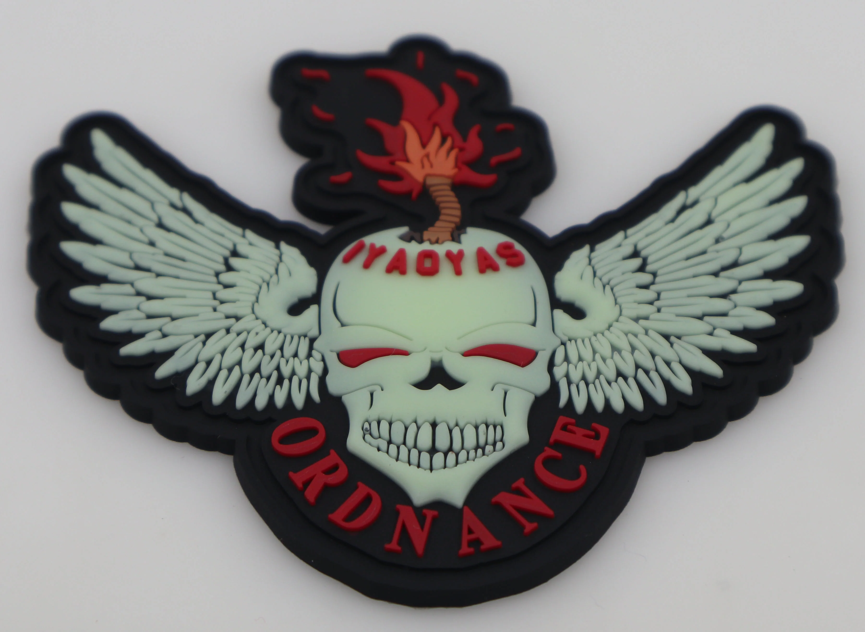 IYAOYAS PVC Skull Glow Patch