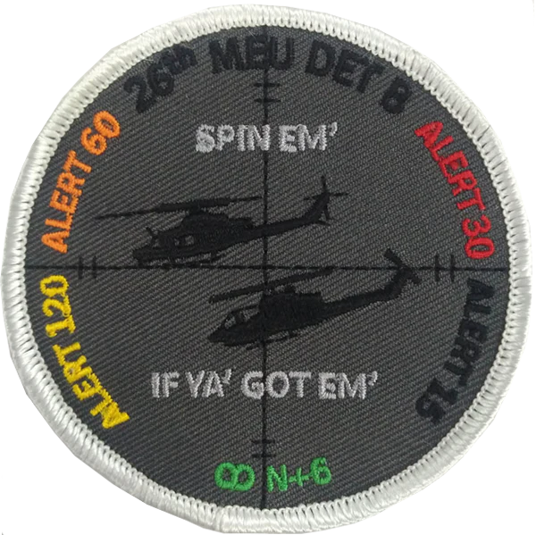 Official HMLA-167 26th MEU DET B Shoulder Patch