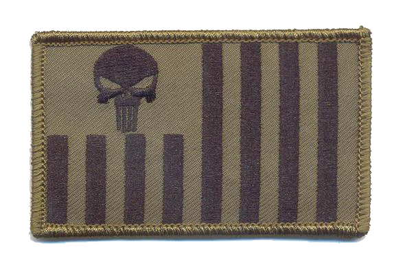 US Customs Ensign with Punisher Skull Patch