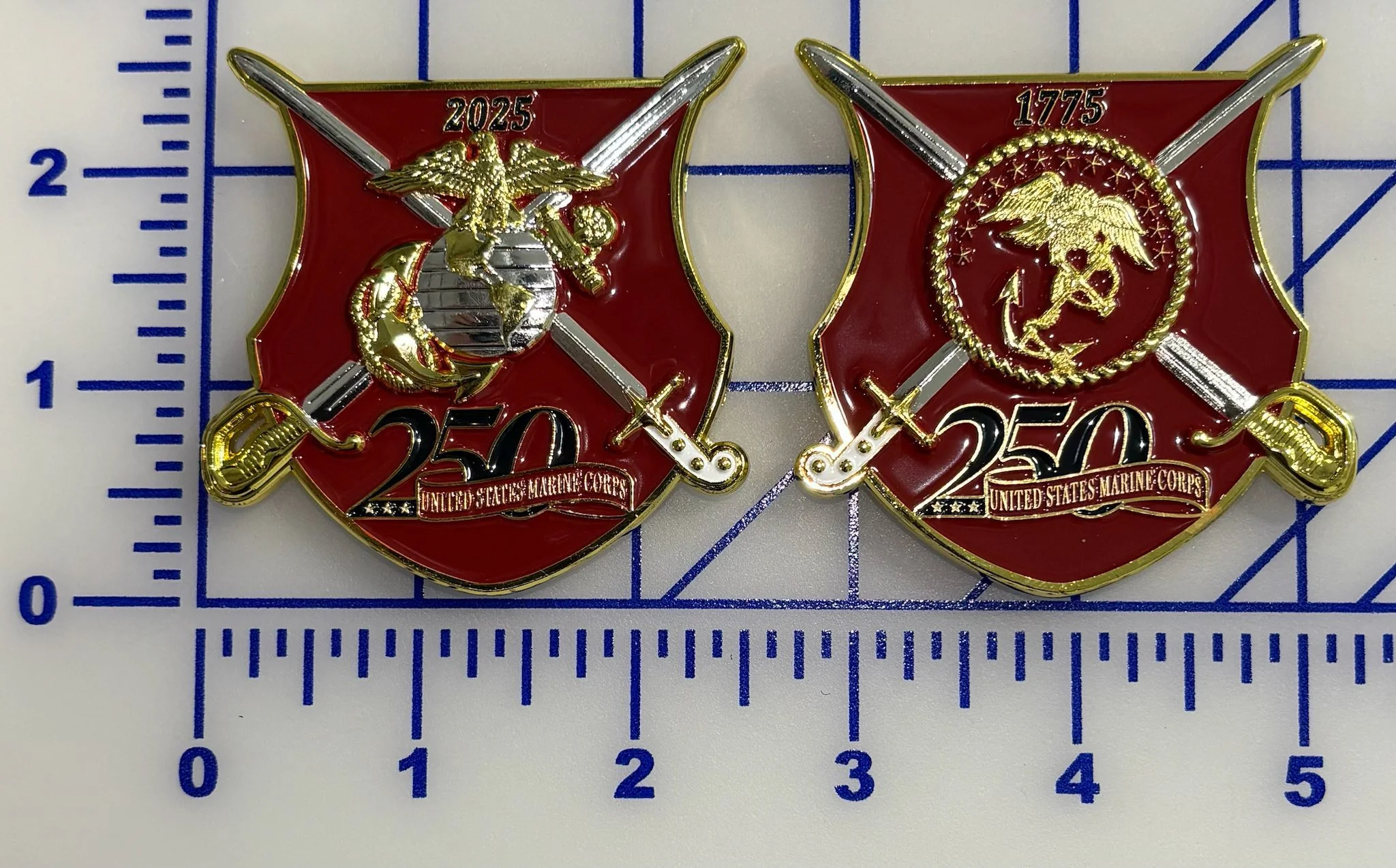Officially Licensed USMC 250th Anniversary Coin