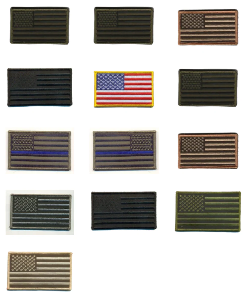 American US Flag Patches
