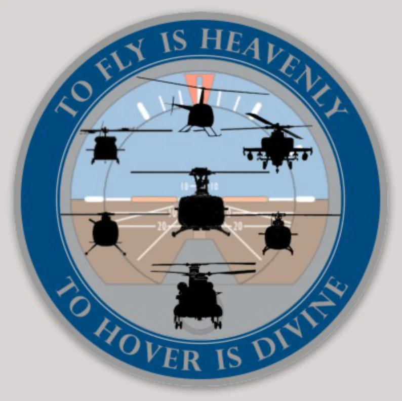 Helicopter Pilot Tribute Sticker